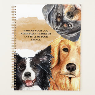 Hond staat voor grote rassen waterverf realistisch planner