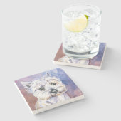 Hond Stenen Onderzetter (Zijkant)