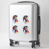 Hond Sticker (Koffer)