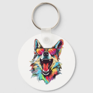 Hond Strand Zomer Hond Koelen 1 Sleutelhanger