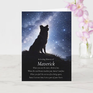 Hond sympathie Border Collie aangepaste naam Kaart