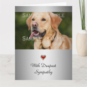 Hond sympathie diamant hart   personaliseren kaart