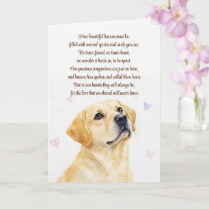 Hond sympathie Gele Lab Labrador Retriever Kaart