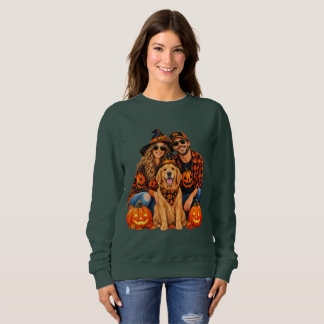 Hond T-shirt Retro Goud Retriever Halloween
