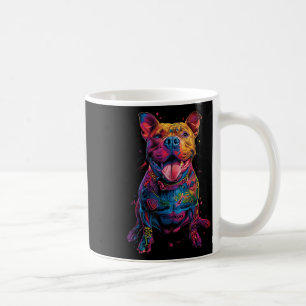 Hond Tattoos Pitbull getatoeëerd Kleurrijke getato Koffiemok