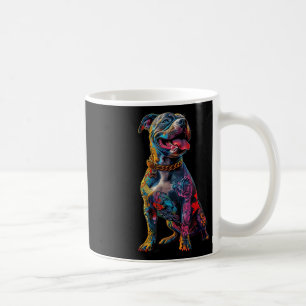 Hond Tattoos Pitbull getatoeëerd Kleurrijke getato Koffiemok