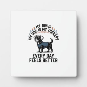 Hond Therapie Shirt Vintage Gegraveerd Hond Liefhe Fotoplaat