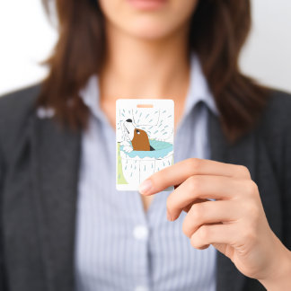 hond toilet badge