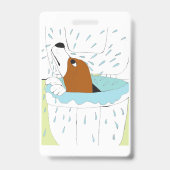 hond toilet badge (Voorzijde)