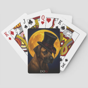 Hond Tophoed Gothische Surrealist Pokerkaarten
