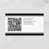 Hond Trainer Zwart Duits Herder QR Code Visitekaartje (Achterkant)