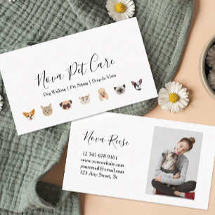Hond uitlaten Pet sitting langs komen oppassen op Visitekaartje