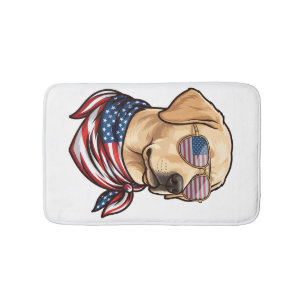 Hond Usa Vlag Zonnebril Bandana Badmat