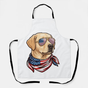 Hond Usa Vlag Zonnebril Bandana Schort