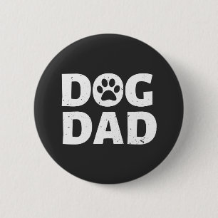 Hond Vader Ronde Button 5,7 Cm