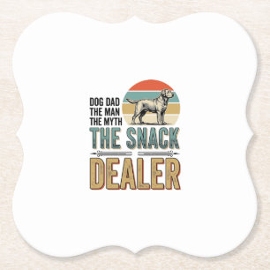 Hond Vader Snack Dealer Vintage Hond Liefhebber Sh Kartonnen Onderzetters