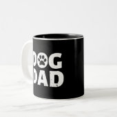 Hond Vader Tweekleurige Koffiemok (Voorkant links)
