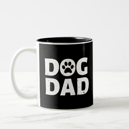 Hond Vader Tweekleurige Koffiemok (Links)