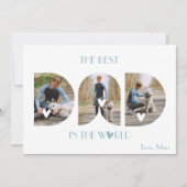 Hond Vader Vaderdag Vanuit Huisdier Foto Feestdagenkaart (Voorkant)