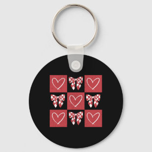 Hond Valentijn Coquette Strik Hond Poot Hart Valen Sleutelhanger