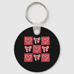 Hond Valentijn Coquette Strik Hond Poot Hart Valen Sleutelhanger