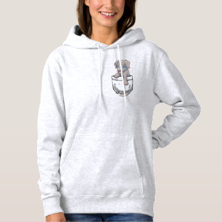 Hond van het Puppy Weimaraner van de zak de Leuke Hoodie