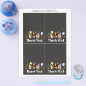 hond, verjaardagsfeest Dank je wel Flyer (Enkel)