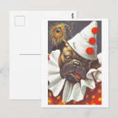  hond verkleed als clown Briefkaart (Voorkant / Achterkant)