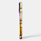 Hond versierd met kleurrijke halsband Case-Mate iPhone case (Achterkant / Links)