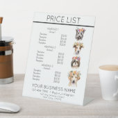 Hond verzorgen badende schattige honden service pr reclamebord met voetstuk (Insitu)