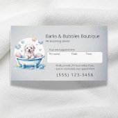 Hond verzorging en huisdier zorg professional afsprakenkaartje