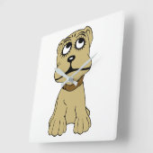 Hond Vierkante Klok (Hoek)