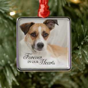 Hond Voor Altijd In Onze Hartendoor Foto Metalen Ornament