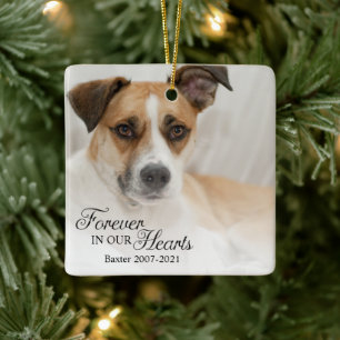 Hond Voor Altijd In Onze Hartjes Foto Keramisch Ornament