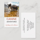 Hond Walker Avontuur Wandelingen & Wandelingen Visitekaartje (Voorkant / Achterkant)