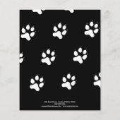 Hond Walker Pet Sitter Foto Scheur Off Strips Flye Flyer (Achterkant)