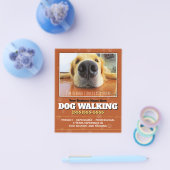 Hond Walking 4x5 Flyer Leuke Hond Walker Promo (Enkel)