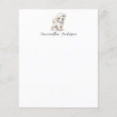 Hond Waterverf Letterhead (Voorkant)