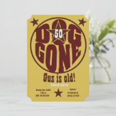 Hond weg uitnodiging (Staand voorkant)