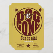 Hond weg uitnodiging (Voorkant / Achterkant)