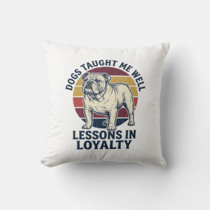 Hond Weisheid Shirt Vintage Bulldog Les Grafisch_1 Kussen