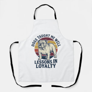 Hond Weisheid Shirt Vintage Bulldog Les Grafisch_1 Schort