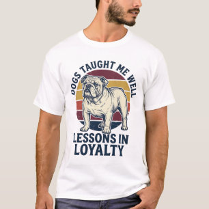 Hond Wijsheid Shirt Vintage Bulldog Les Grafisch_1
