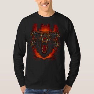 Hond Wolf Weerwolf Cerberus Hellhound Mythos 5 T-shirt