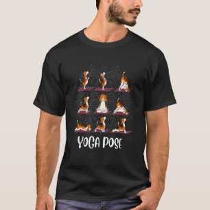 Hond Yoga Houding, Puppies in Yoga Oefeningen, Cut T-shirt