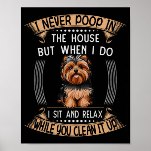 Hond Yorkie O Spullen Huisdier Vader Prijs Yorkieo Poster