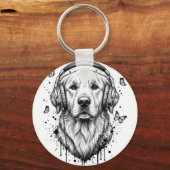 Hond Zakelijk Sleutelhanger (Achterkant)