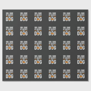 Hond Zielsverwant Grappige Huisdierliefhebber Typo Cadeaupapier