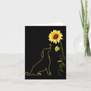 Hond Zonnebloem Schattige Hond Tees Zonneschijn Ho Kaart