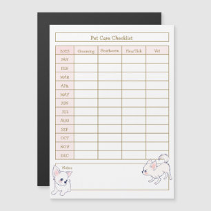 Hond Zorg Checklist Log - Witte Chihuahua Puppy